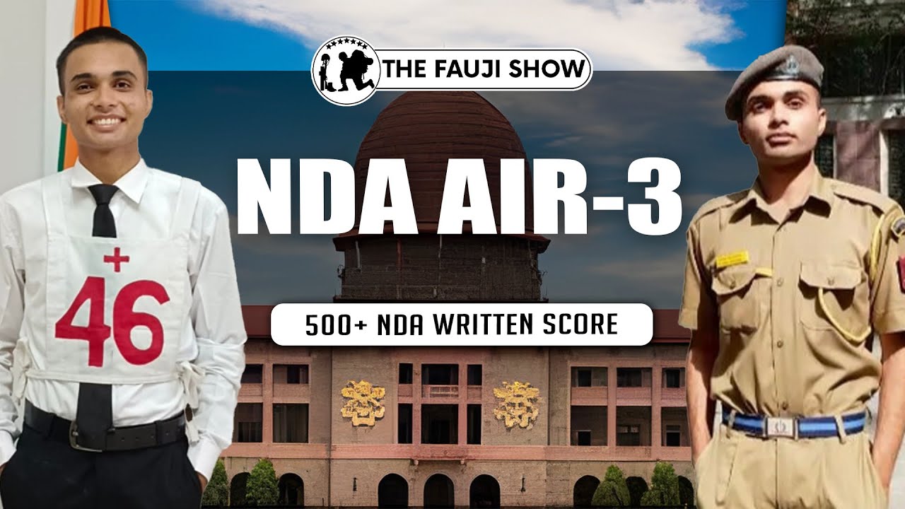 NDA AIR-3 Abhishek | Military School to NDA | 500+ NDA Written Score | NDA 2023 Topper Ep-162