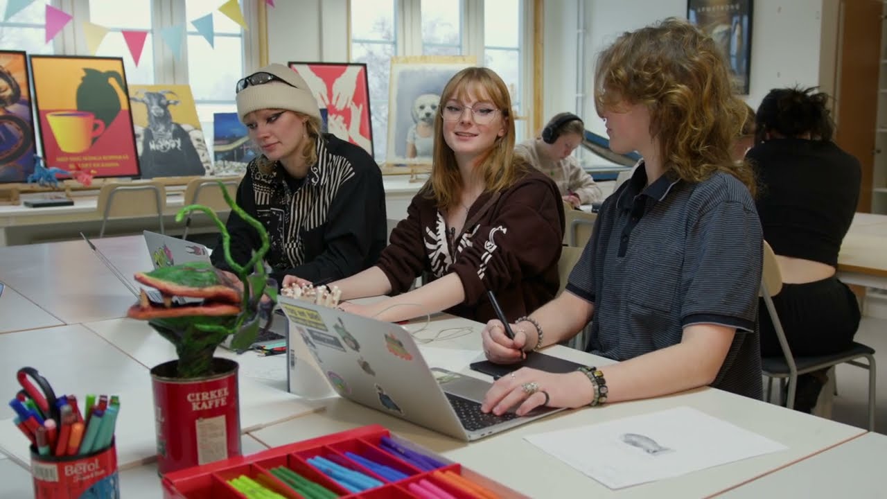 Bild och form, animation/illustration på Estetiska programmet
