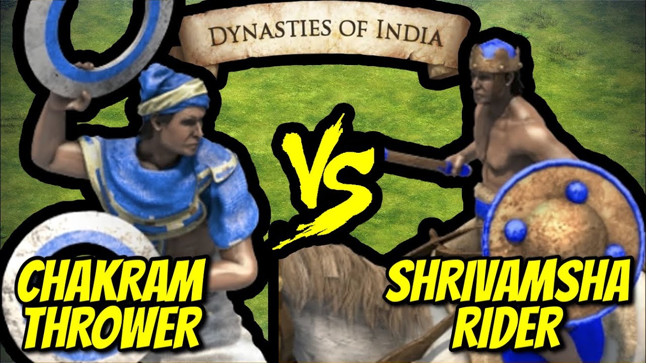 185 ELITE CHAKRAM THROWERS vs 200 ELITE SHRIVAMSHA RIDERS (Total Resources) | AoE II: DE