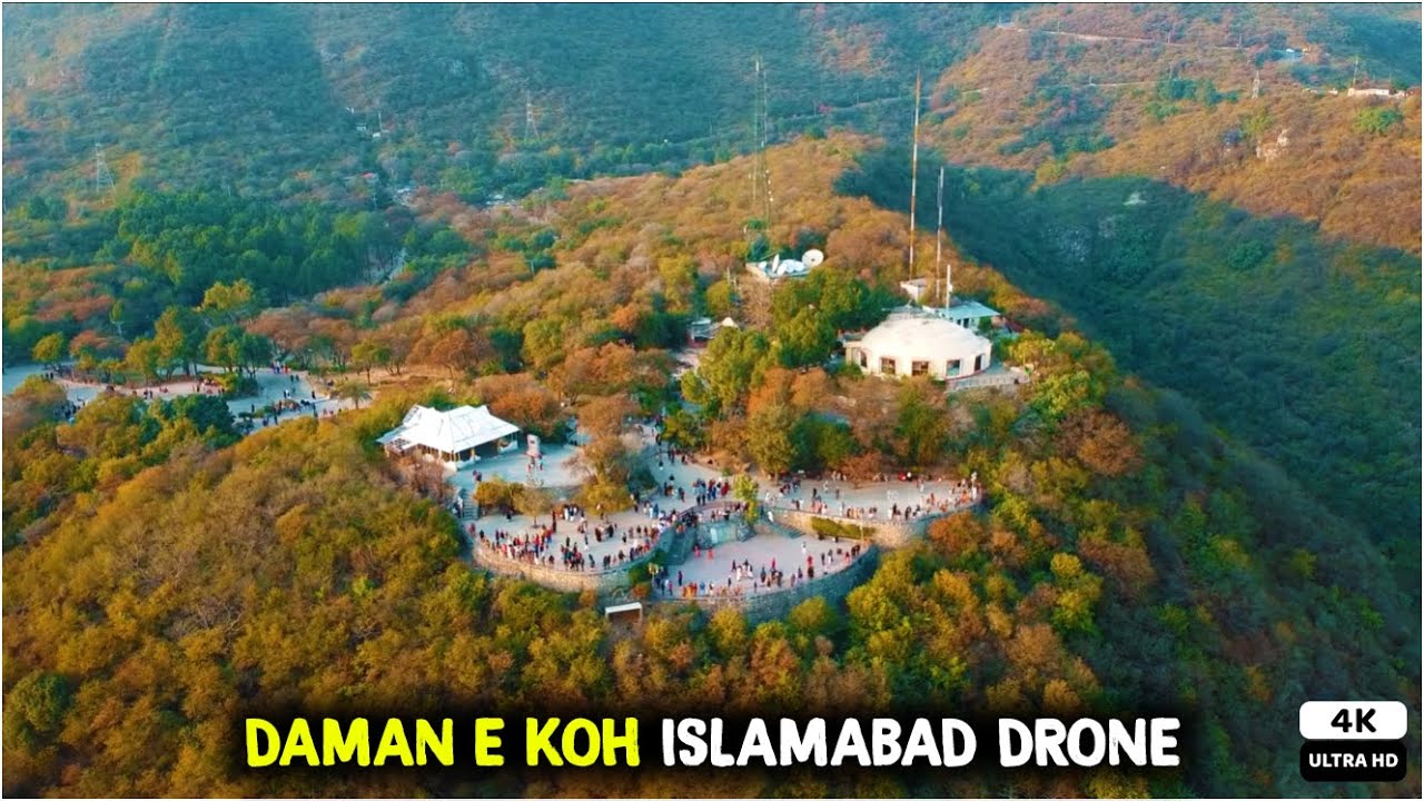 Daman e koh | Islamabad | Drone view | 4K