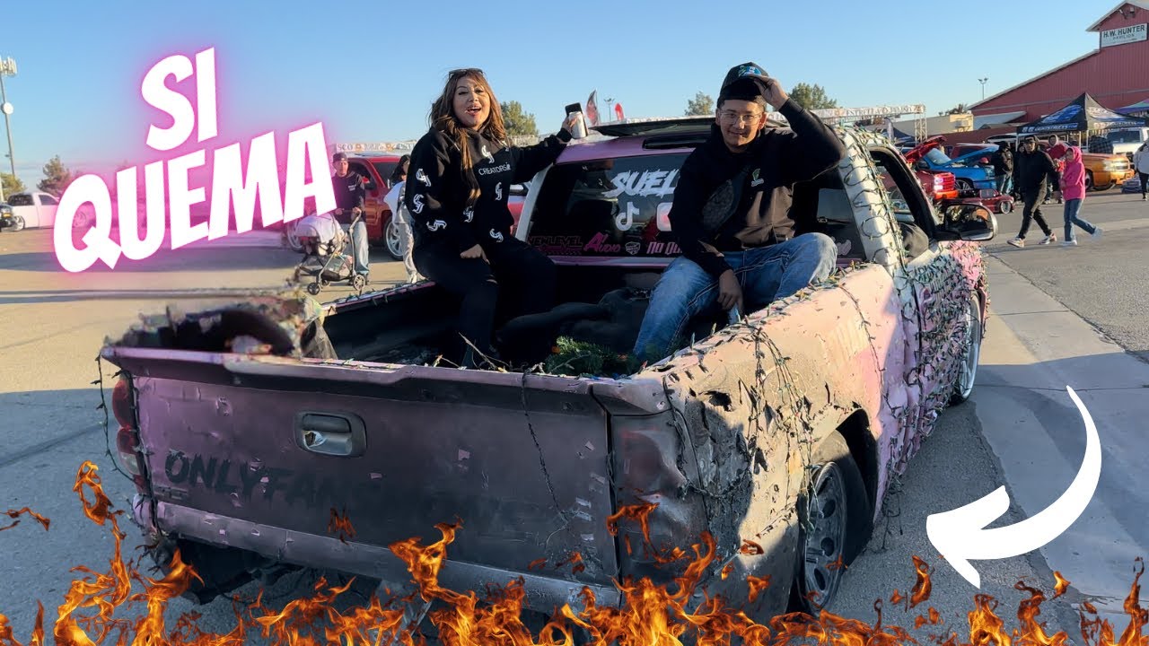 Her TRUCK Caught On Fire while BURNING OUT  !!