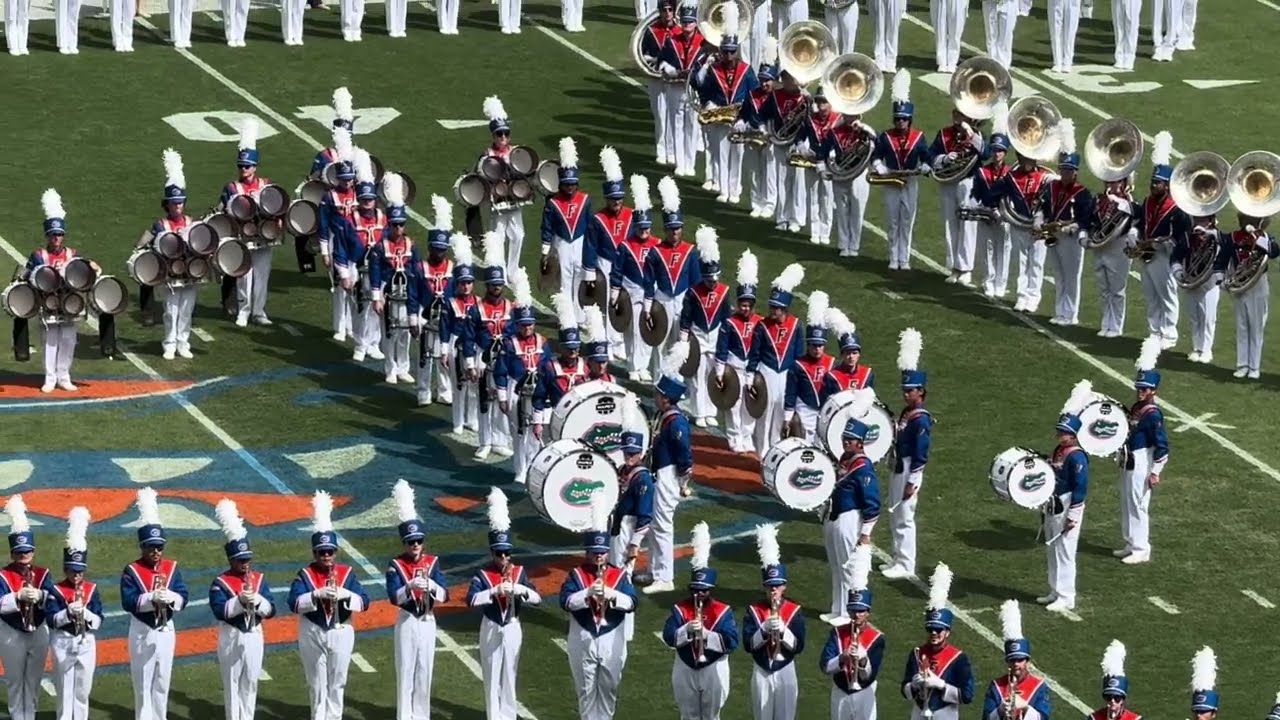 Florida Fightin’ Gator Marching Band Pre-Game Show 2024 vs Texas A&M with Emmitt Smith, Mr. Two Bits
