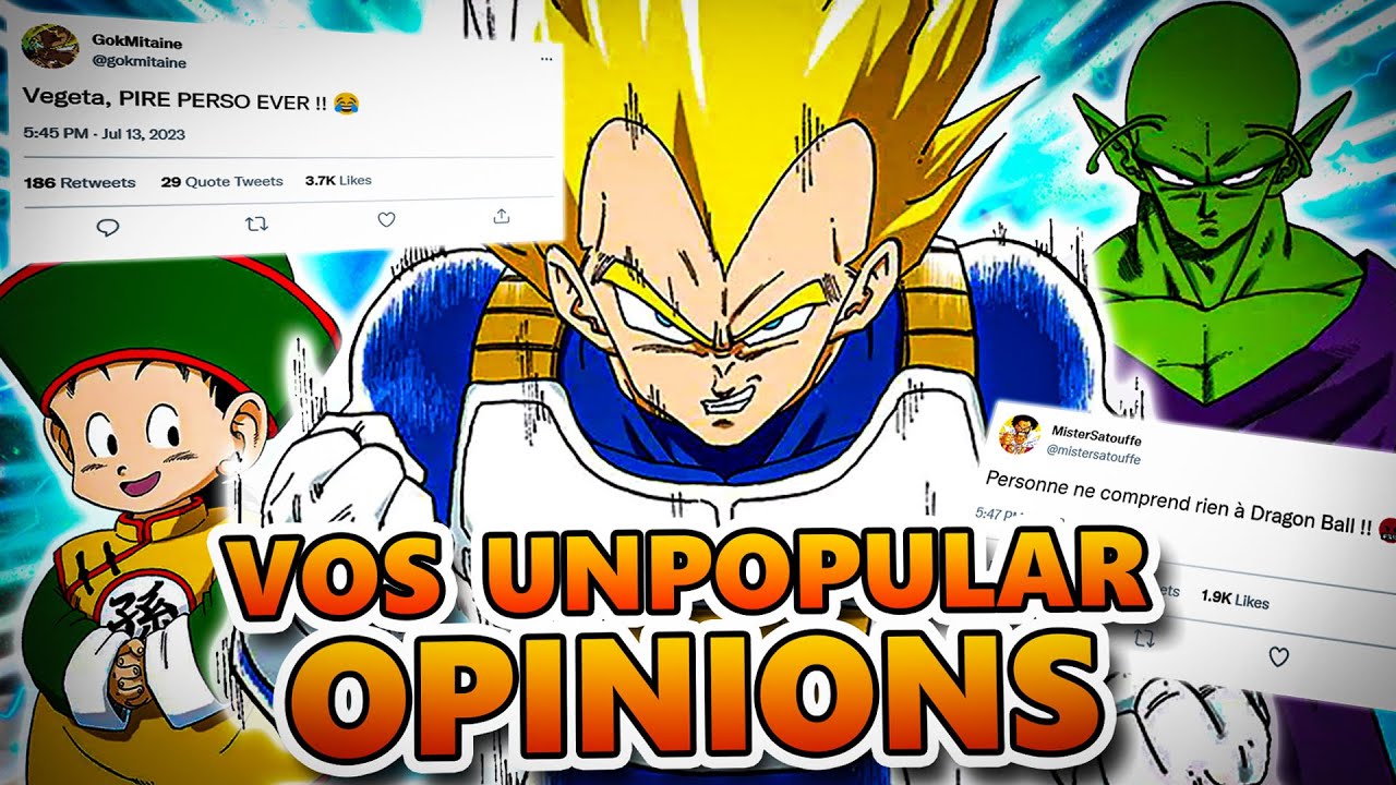 🔥 ON JUGE VOS UNPOPULAR OPINIONS SUR DRAGON BALL (Manga Part. 1) #DBReact #Unpopularopinion