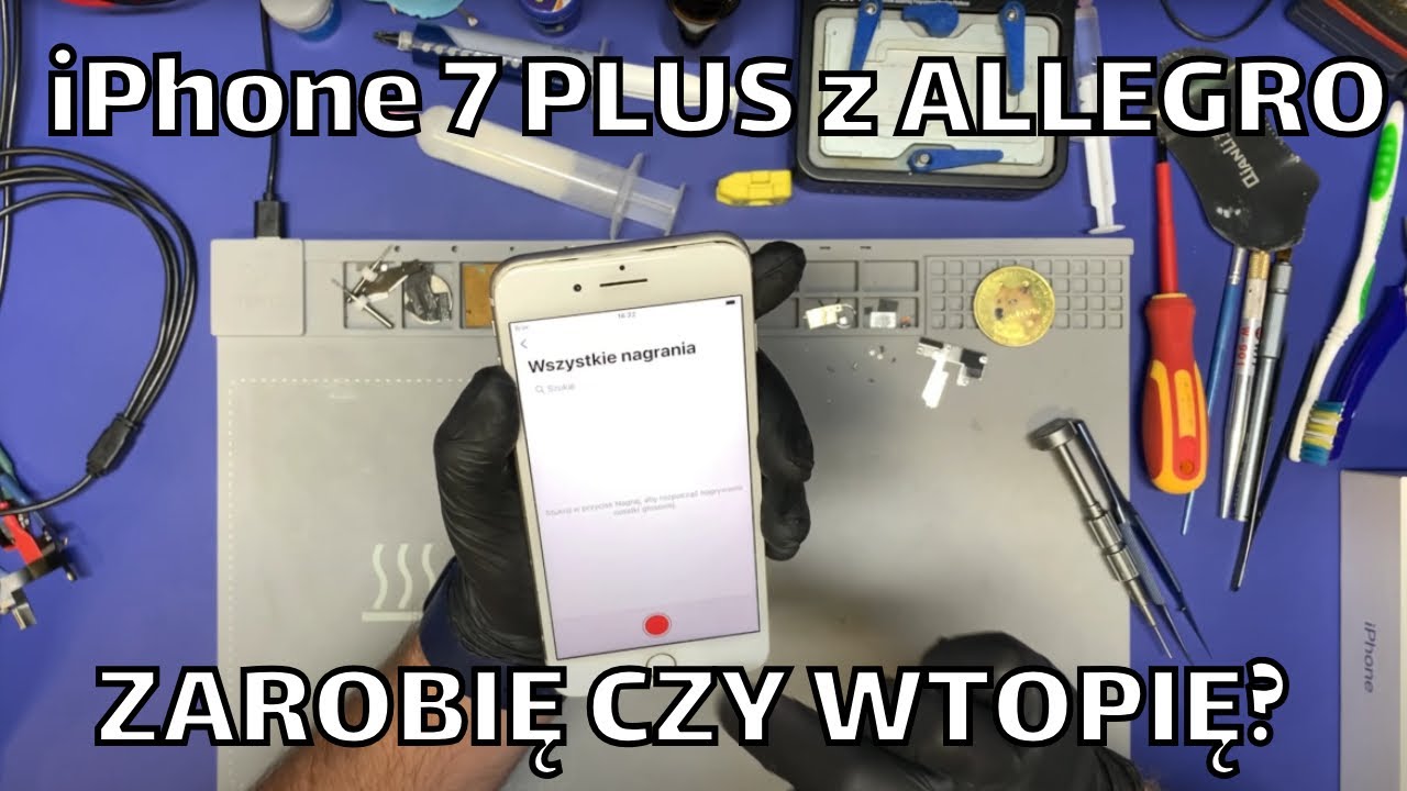 iPhone 7Plus z Allegro za 120zł - ZAROBIĘ CZY WTOPIĘ? #iphone #apple #serwis24
