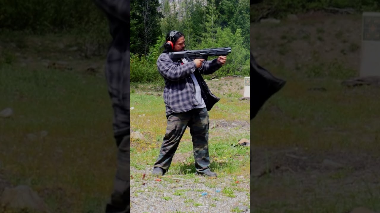 Smith & Wesson M&P 12. 14 rounds of 2 3/4 slugs. 