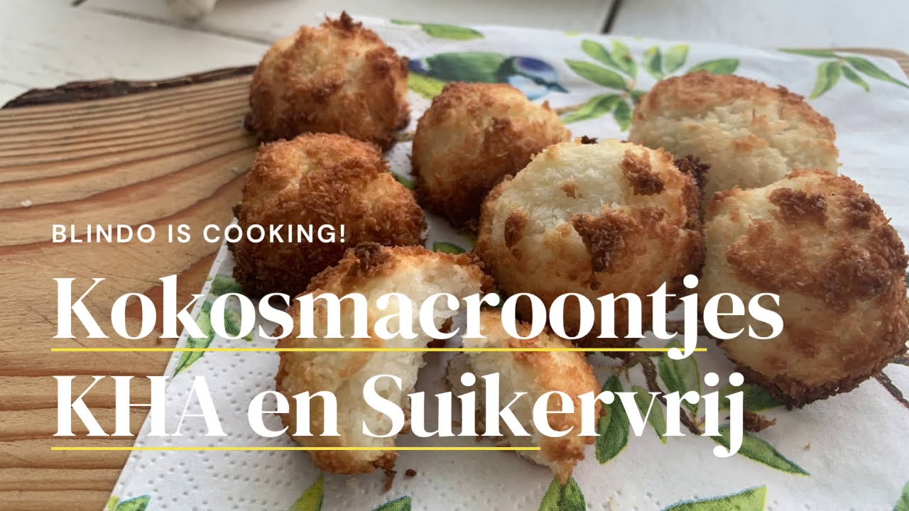 Kokosmakronen Kha en suikervrij