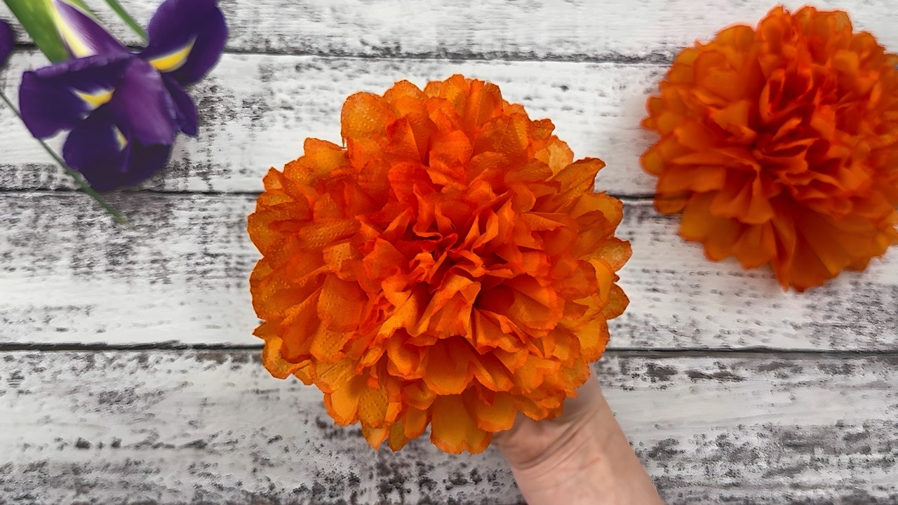 Cómo hacer flores con servilletas. Fáciles y hermosas