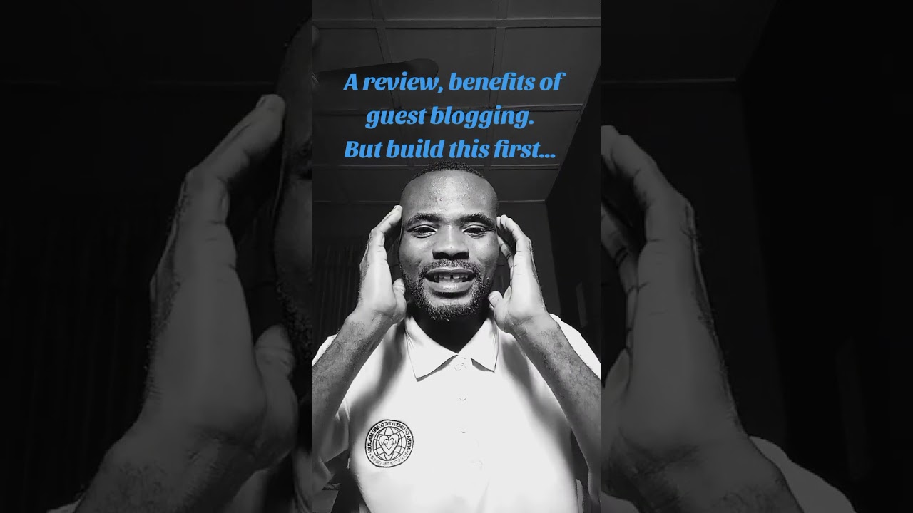 A review, benefits of guest blogging. But build this first...