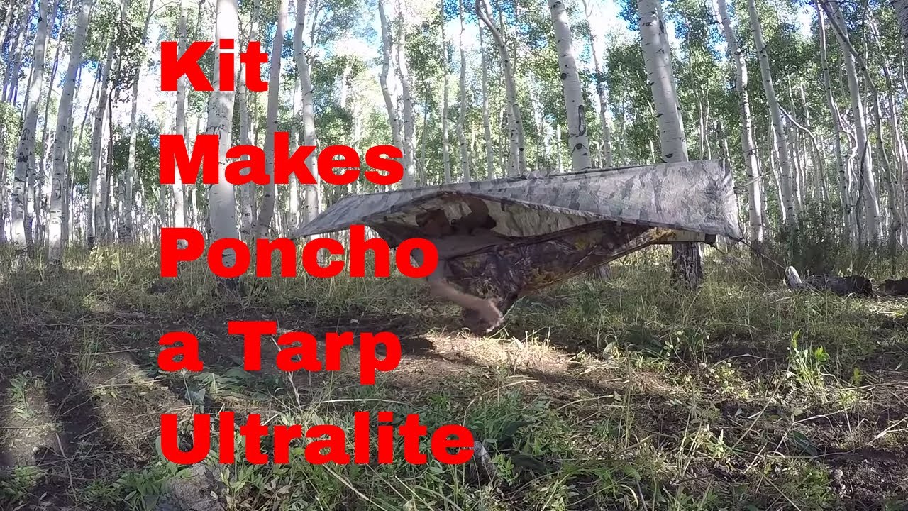 New Ultralite Tarp Kit for Ponchos - Turn a Poncho into a Tarp