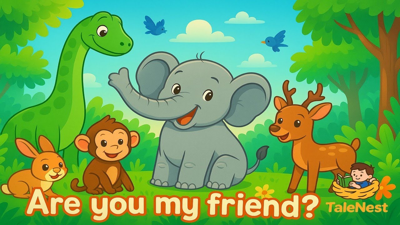 Are you my friend? Elephant and her friends | English Moral story | taleNest