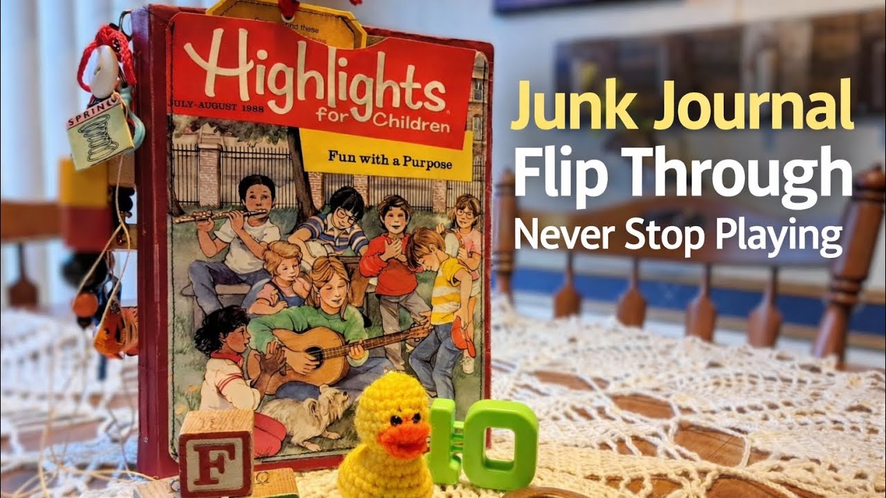 Пролистывание дневника в стиле «Junk Journal» — играйте без остановки!
