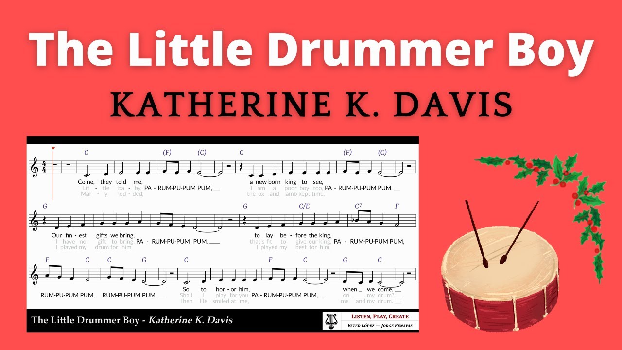 The Little Drummer Boy (with lyrics) - Katherine K. Davis
