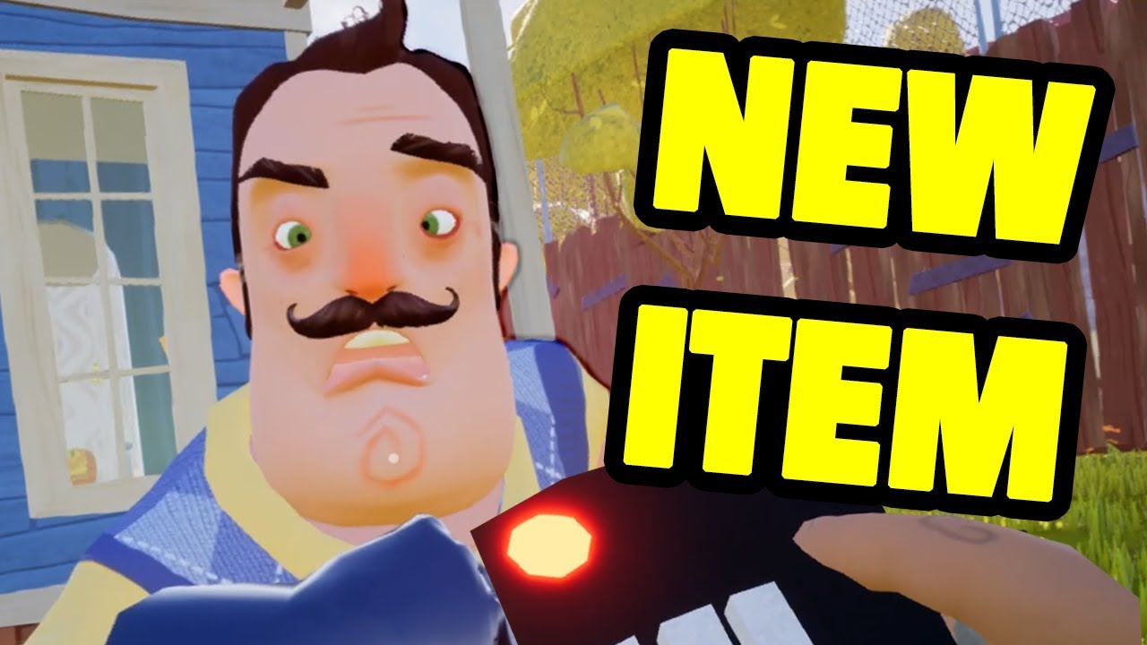 Hello Neighbor Act 2 NEW ITEM!! - PAUSE CHALLENGE REMOTE MOD