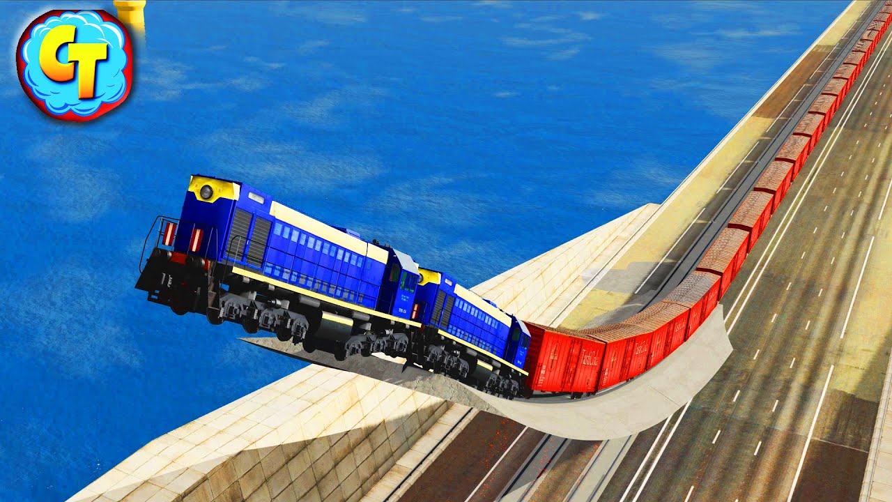 Train Accidents ✅ Railways LONGEST Trains Derailments | BeamNG Drive