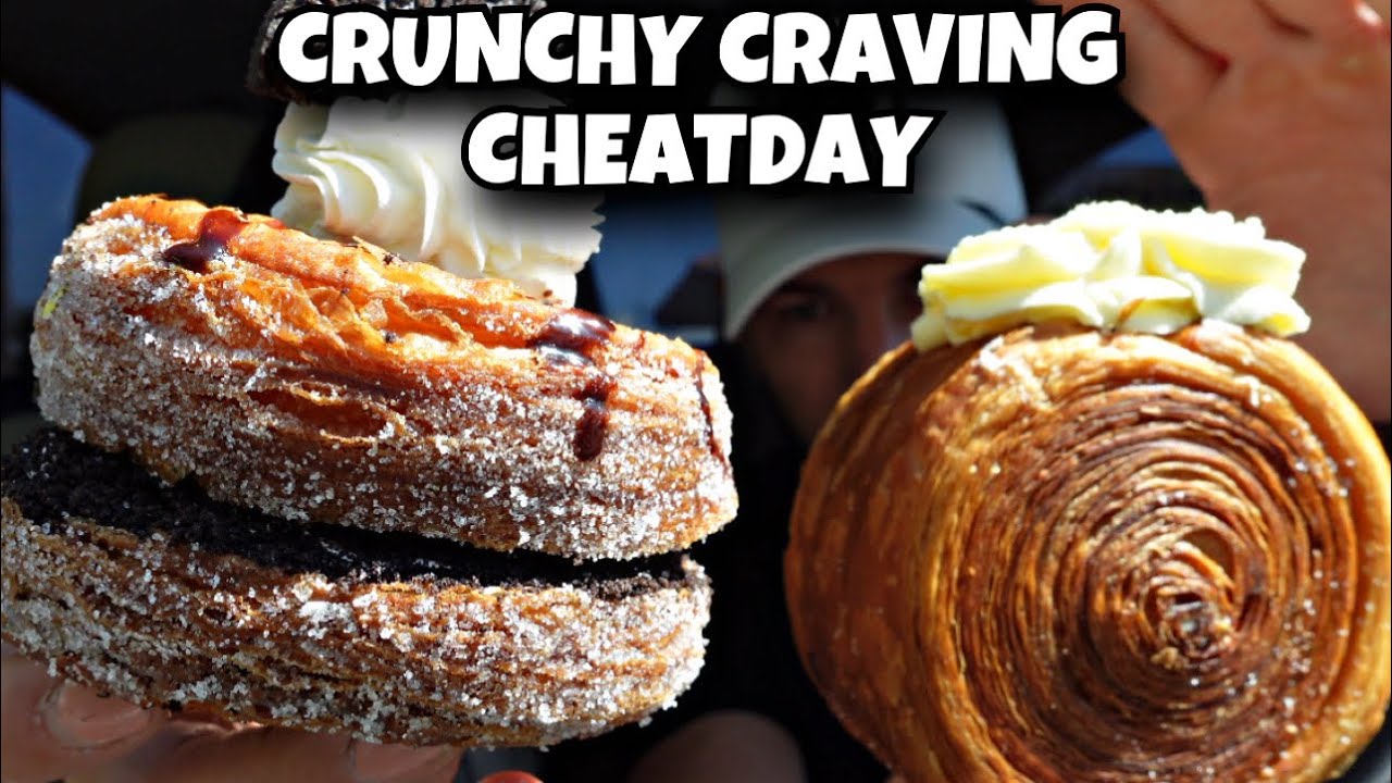 CRUNCHY CRAVING CHEATDAY | Donuts, Pizza, Ice cream, Acai bowl, Pancakes