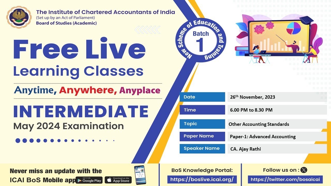 Intermediate Paper 1:AA | Topic: Other Accounting Standards | Session 2 | 26 Nov, 2023