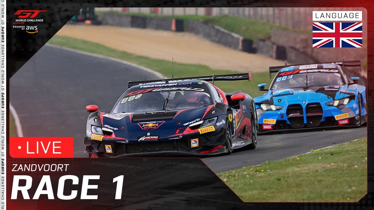 LIVE | Race 1 | Zandvoort | GT World Challenge powered by AWS (English)