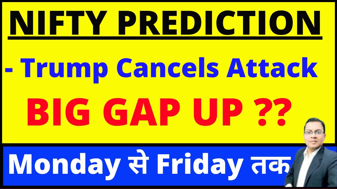Nifty Prediction for Tomorrow I US IRAN WAR CANCEL I BANK NIFTY PREDICTION I BIG ACTION TOMORROW