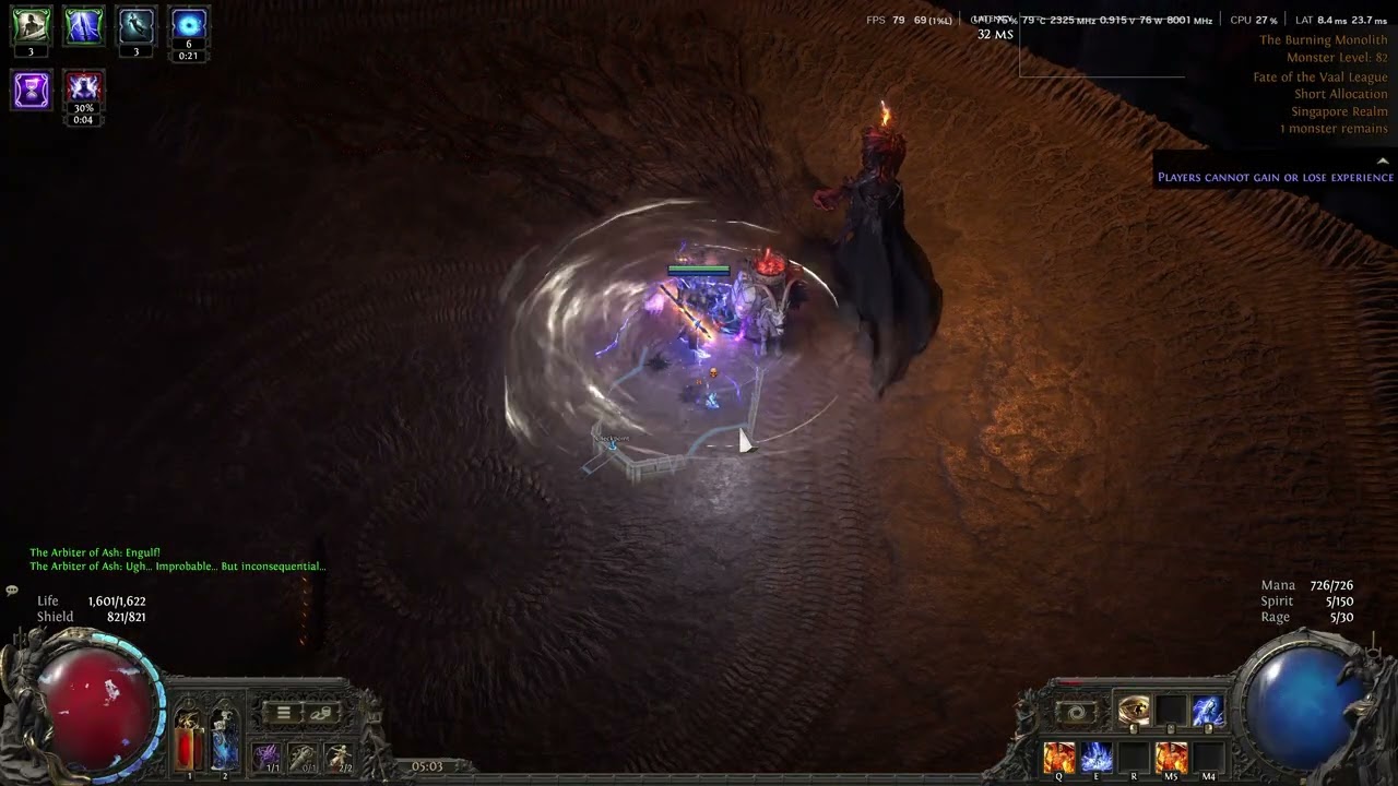 Whirling Slash/Falling Thunder Amazon vs Uber Arbiter (PoE 2 - 0.04 Fate of the Vaal)