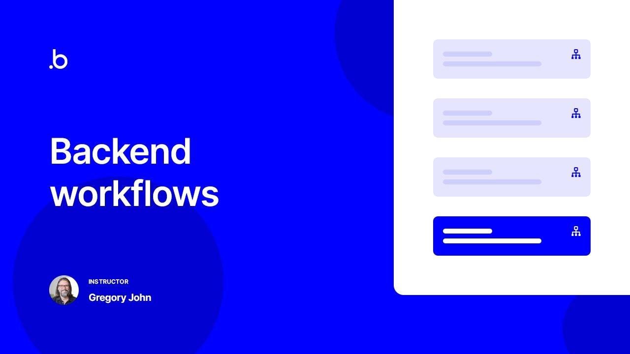 Backend Workflows | Bubble.io Tutorial