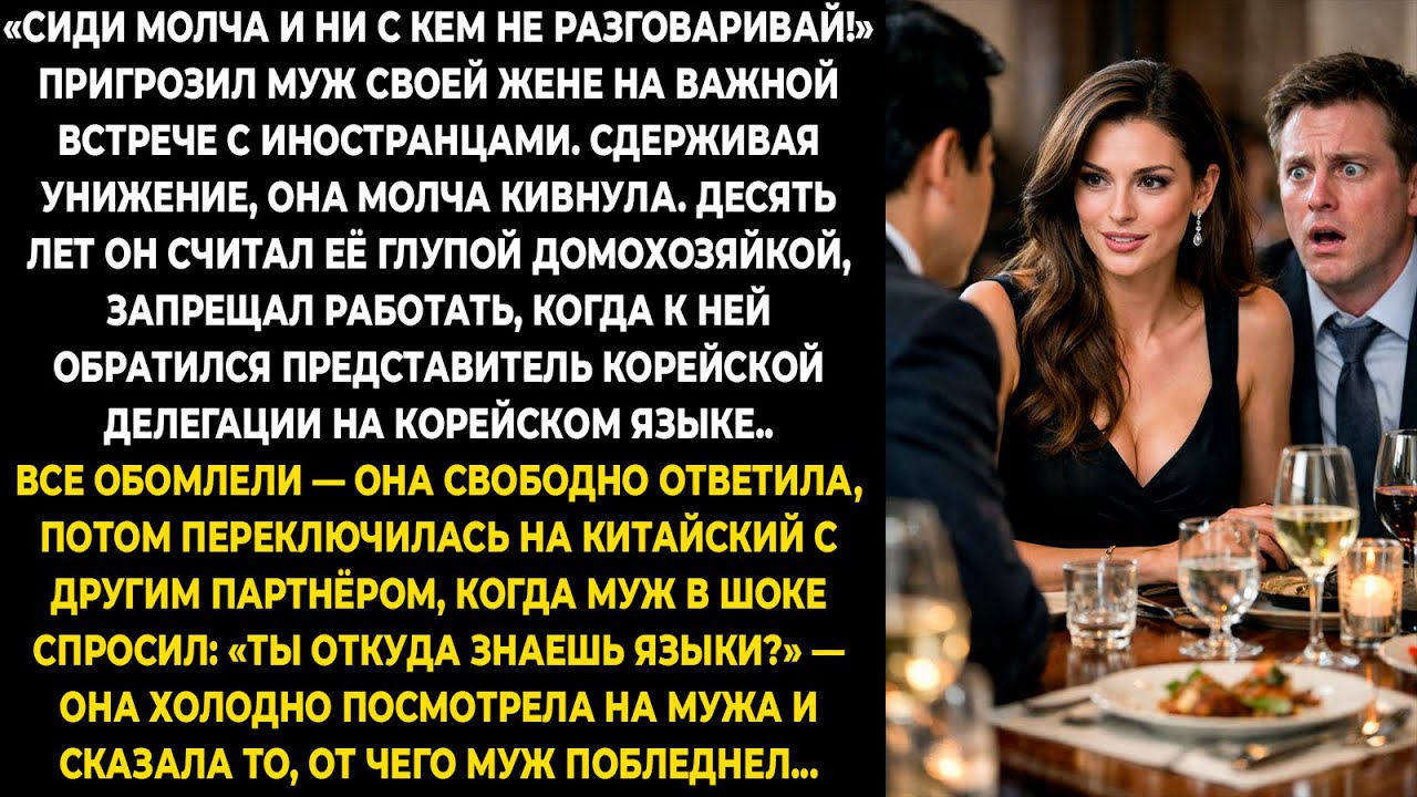 «Сиди молча и ни с кем не разговаривай!» — пригрозил муж своей жене на важной встрече с иностранцами