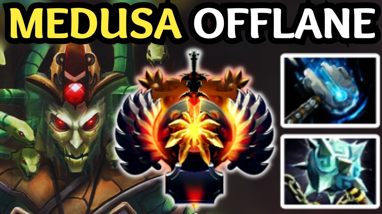 🔥 MEDUSA OFFLANE — MANA SHIELD 😈 SPLIT SHOT 😈 STONE GAZE 😈 TURN TO STONE 😈 | DOTA 2 🔥