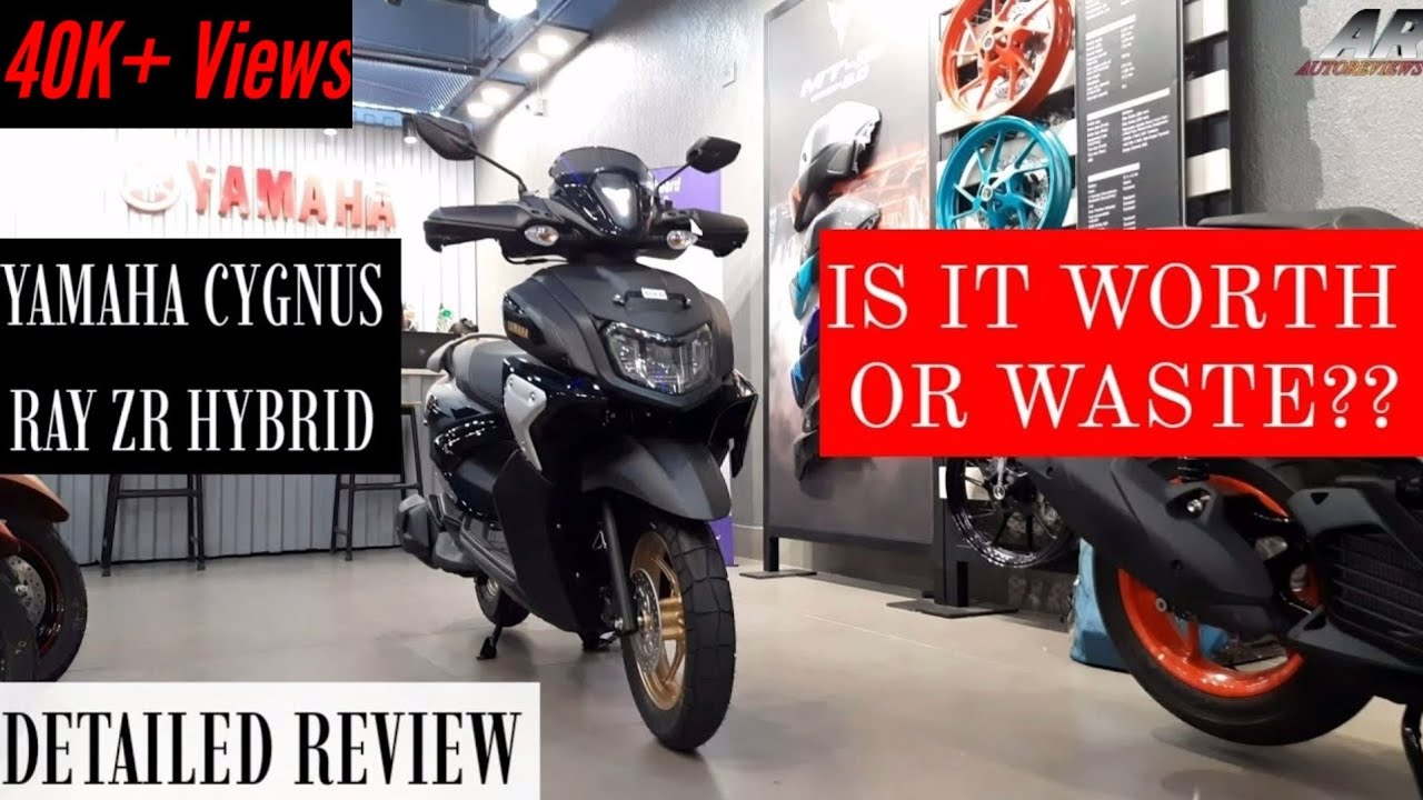 Yamaha Cygnus Ray ZR 125 Hybrid Street Rally Edition 2023 года — подробный обзор | Звук выхлопа —...