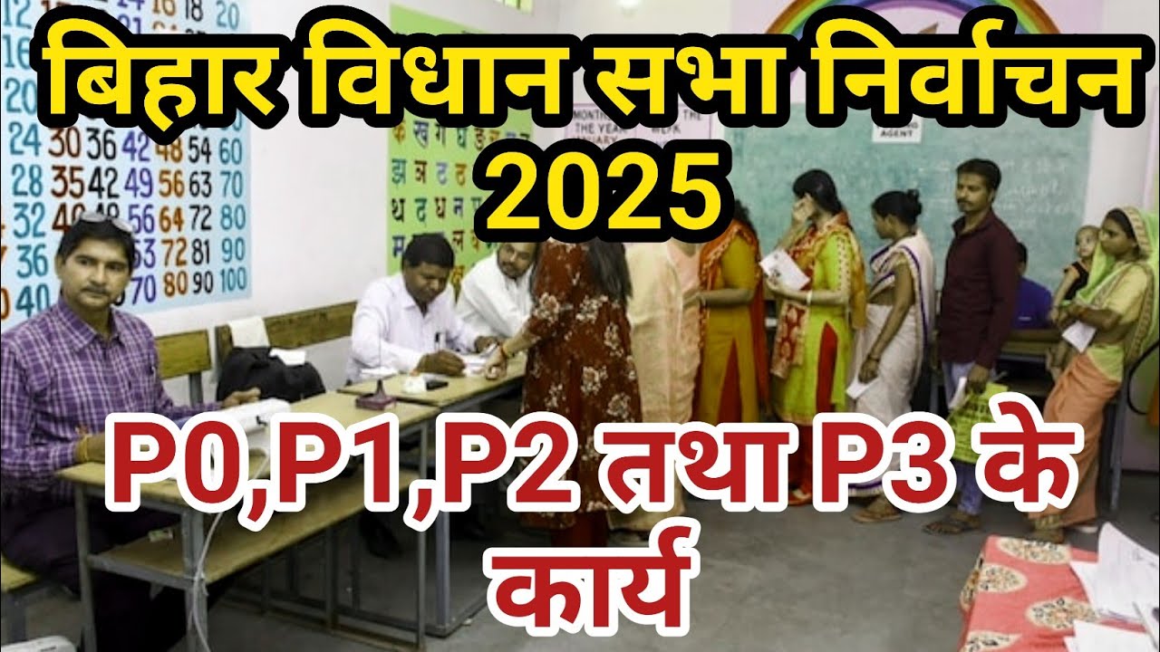 P1, P2 तथा P3 के कार्य। बिहार विधानसभा चुनाव 2025 प्रथम द्वितीय एवं तृतीय मतदान अधिकारी के कार्य।