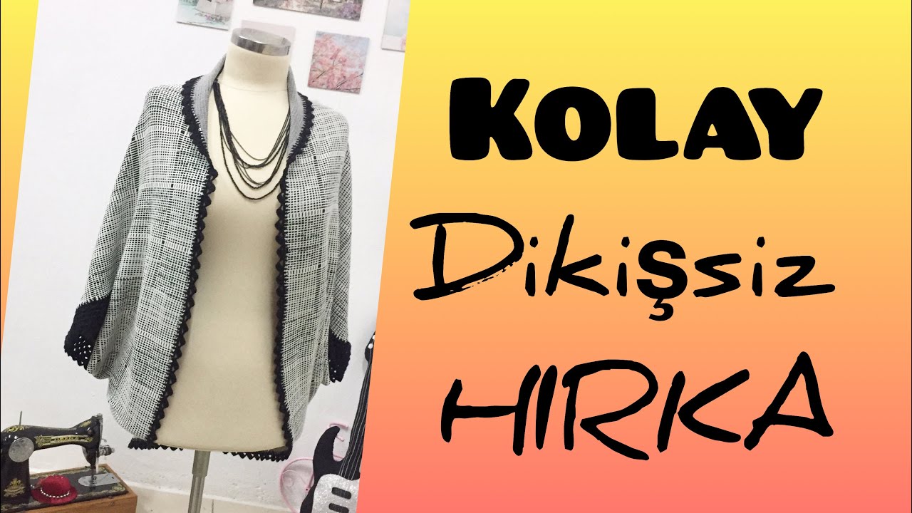 DİKKAT...DİKİŞSİZ KOLAY HIRKA  #easycard #easysewıng