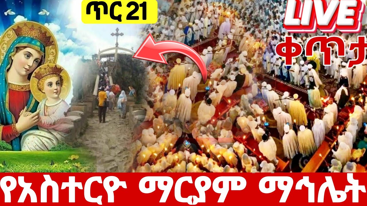 🛑#live_ጥር_21_የአስተርዮ_ማርያም_ማኅሌት ተጀመረ#ቀጥታ_ከእመቤታችን_ማርያም ተአምር ነው