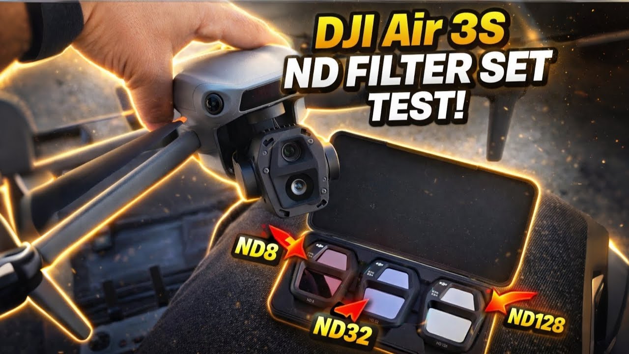 DJI Air 3S İçin En İyi ND Filtre Hangisi? ND8 ND32 ND128 Test