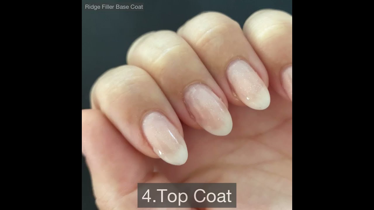 Ebenm&auml;&szlig;ige N&auml;gel mit der Ridge Filler Base | Geln&auml;ngel Tutorial | BLUESKY Ridge Filler Base Coat