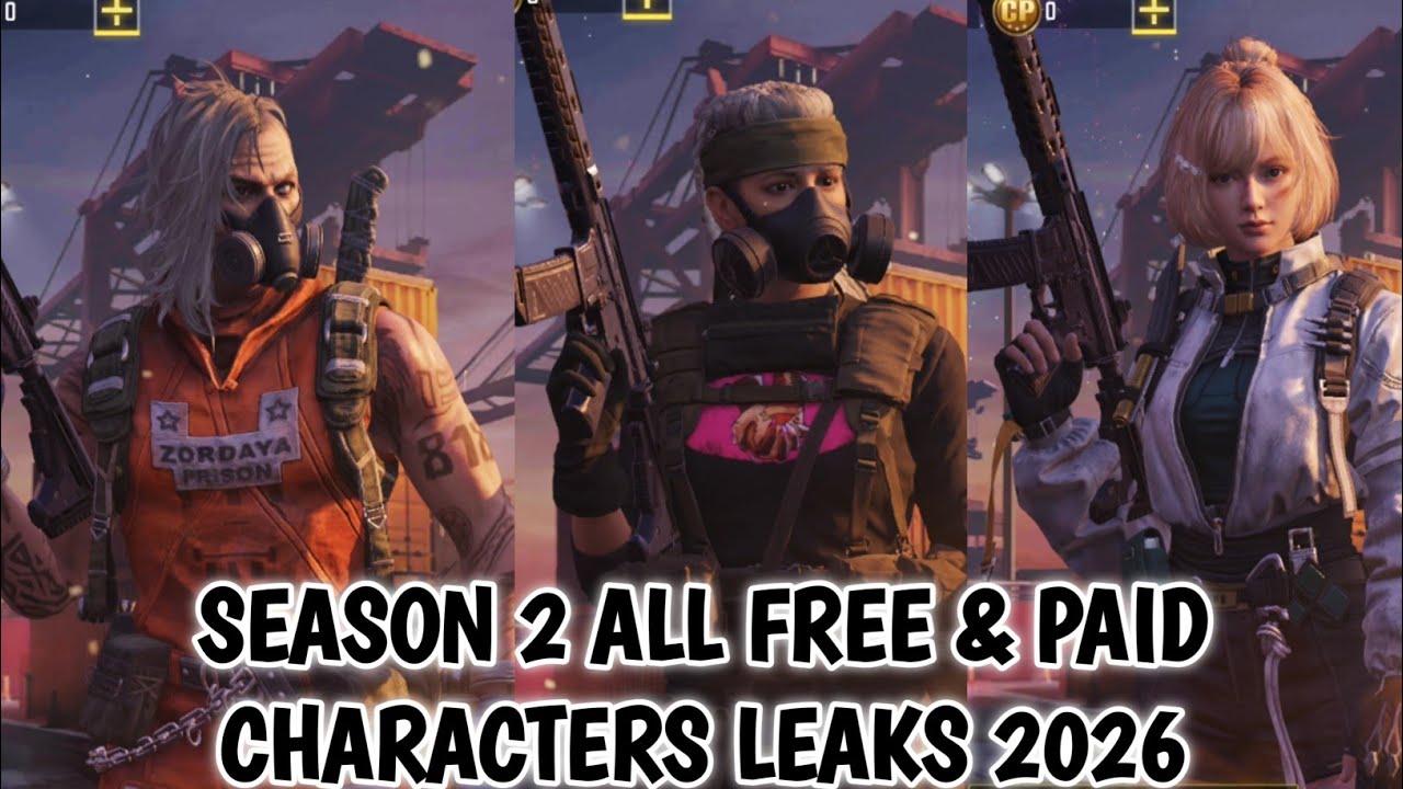 SEASON 2 ALL CONFIRMED FREE CHARACTERS LEAKS CODM 2026 | SEASON 2 ALL PAID CHARACTERS LEAKS CODM 