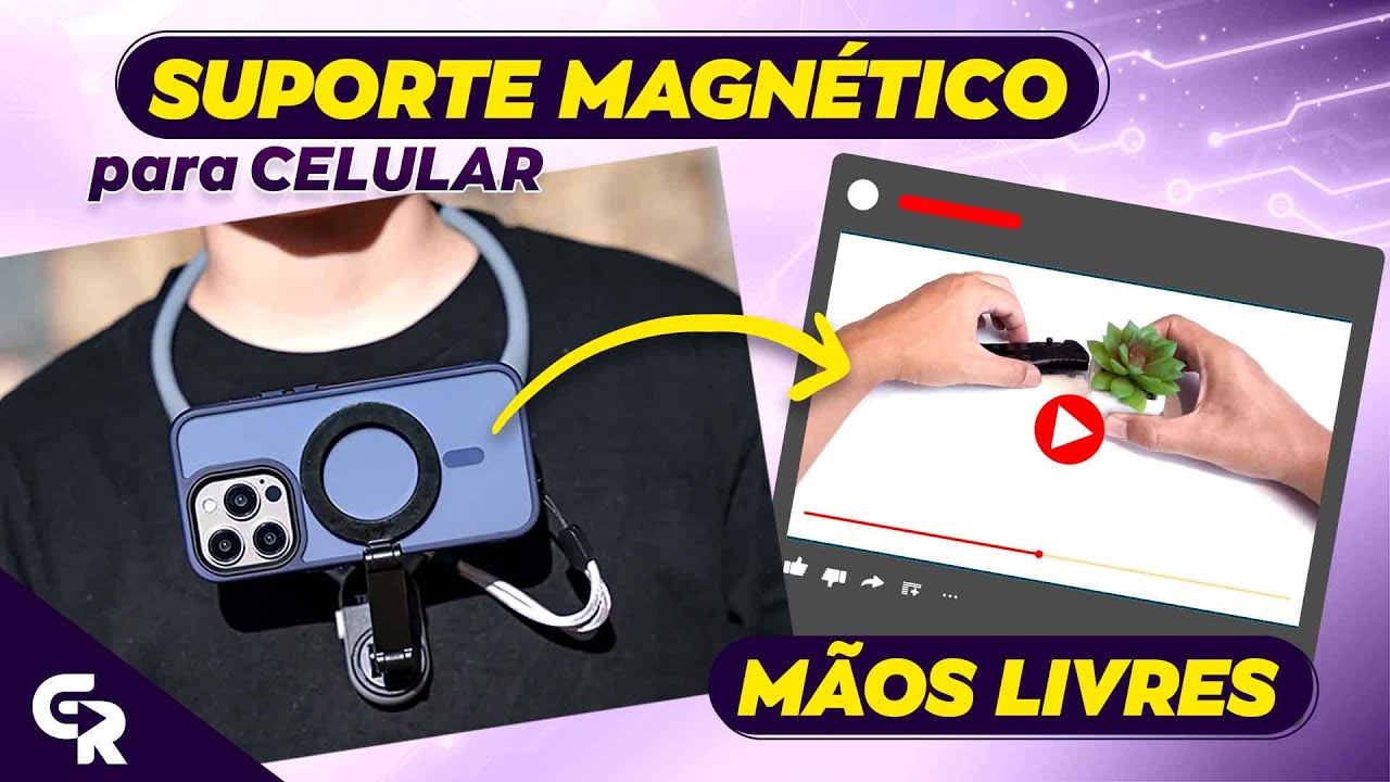 🔥FILMAGEM EM PRIMEIRA PESSOA | Suporte Magnético de Pescoço para Celular TELESIN | Unboxing e Review