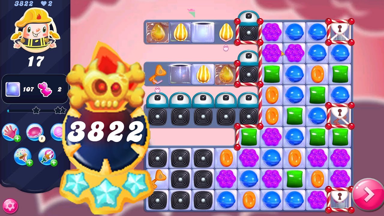 Candy Crush Saga Level 3822 || Legendary Level || No Boosters || 3 Sugar Stars 🌟🌟🌟