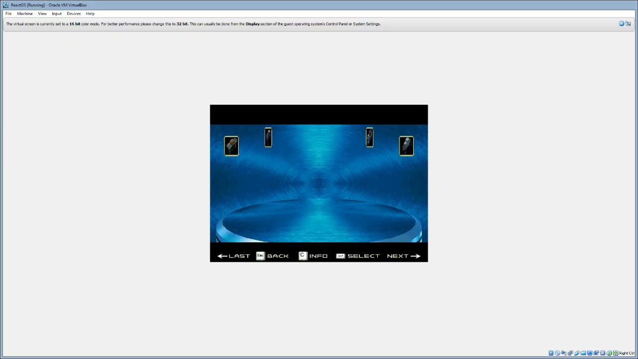 ReactOS running Hot Wheels: Velocity X