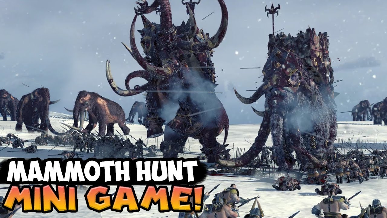 Total War: Warhammer - The Mammoth Hunt (Norsca Mini Game)