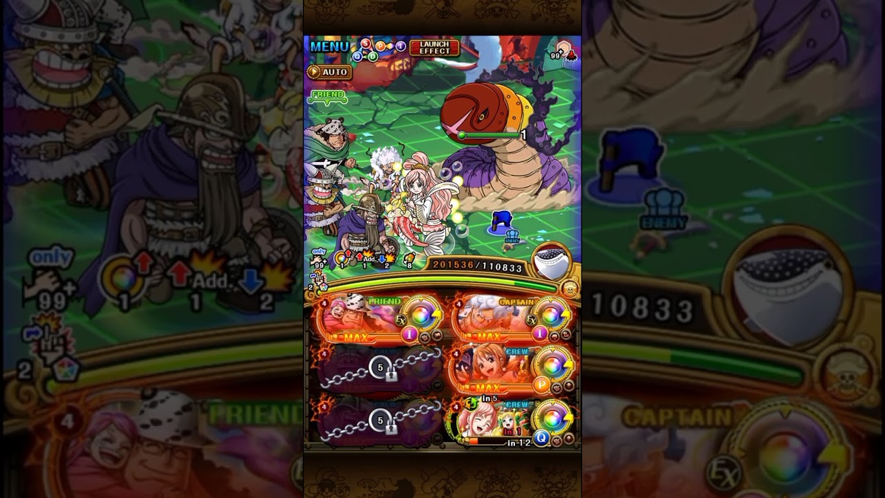 (OPTC) BLITZ BATTLE VS. FIVE ELDERS *13 #optc #trecru 
