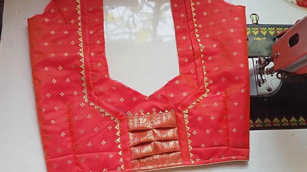latest blouse back design cutting and stitching 