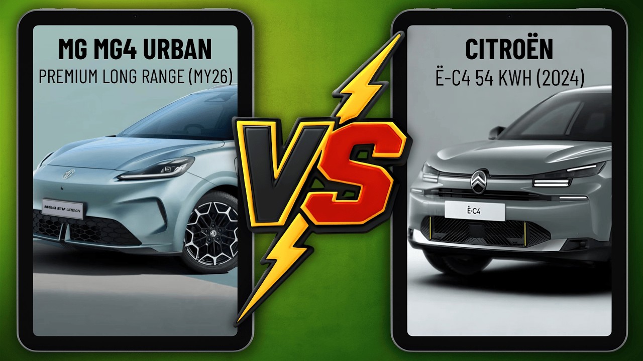 MG4 Urban (2026) vs Citroën ë-C4 (2024) 🤔😛👍