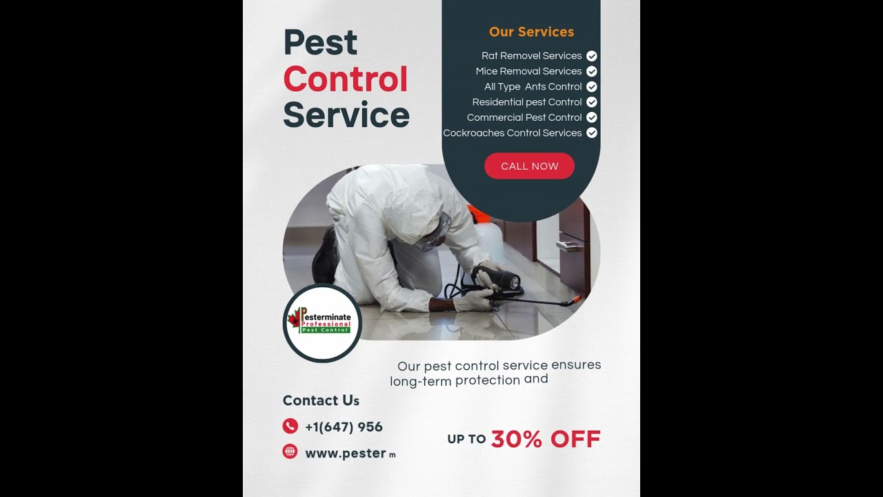 OFFER !!**30%OFF **We provide the best Pest control service in the Danforth and Scarborough Toronto.