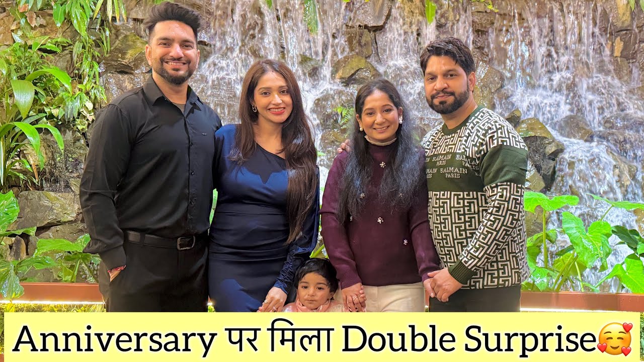 Aaj Mila Humko Double Surprise😊 #family #trending #anniversary #vlog #surprise