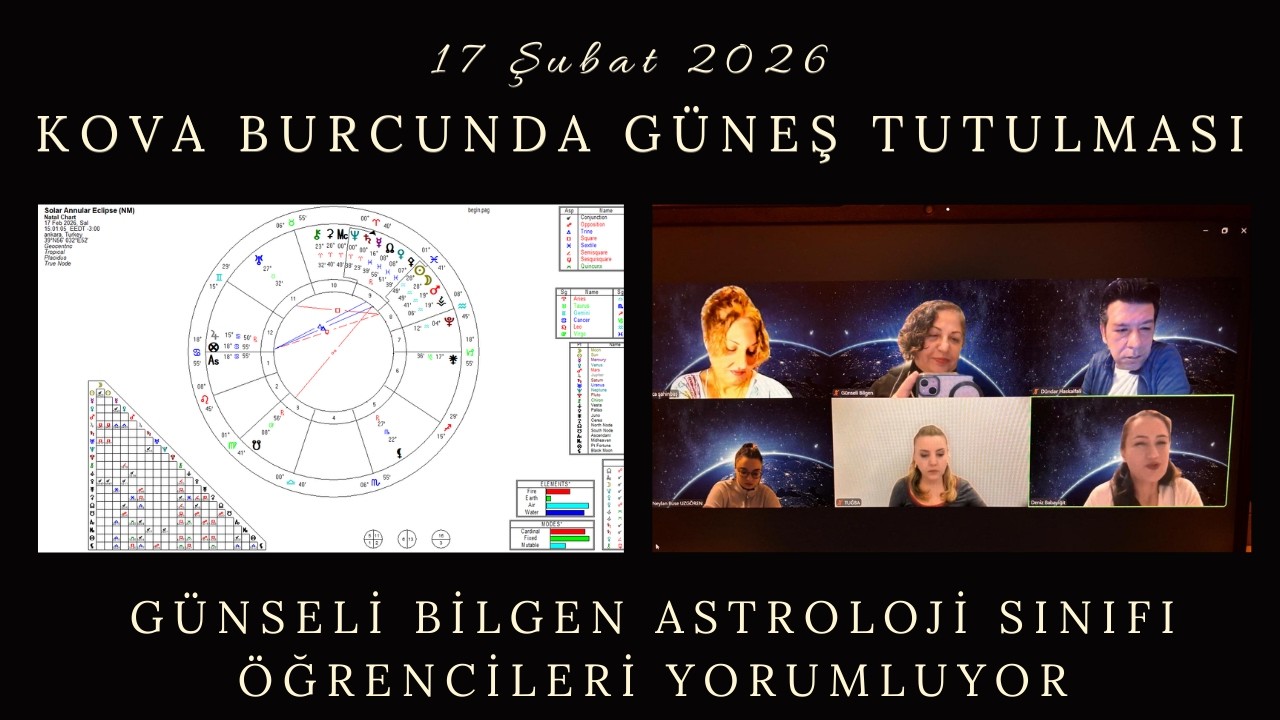 17 Şubat 2026 Kova Burcunda Güneş Tutulması Genel Etkiler ve Burçlara Göre Anlatımları