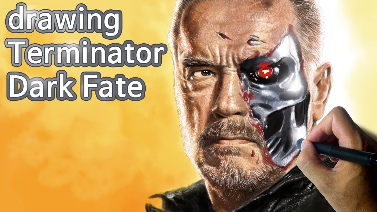 Terminator Dark Fate,drawing,Arnold Schwarzenegger,터미네이터 다크페이트 그리기,아놀드 슈왈제네거  _illustman,일러스트맨,손정호