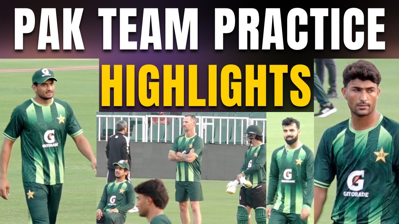 Pakistan Team Practice Highlights | Pindi Stadium | T20 Series vs Sri Lanka