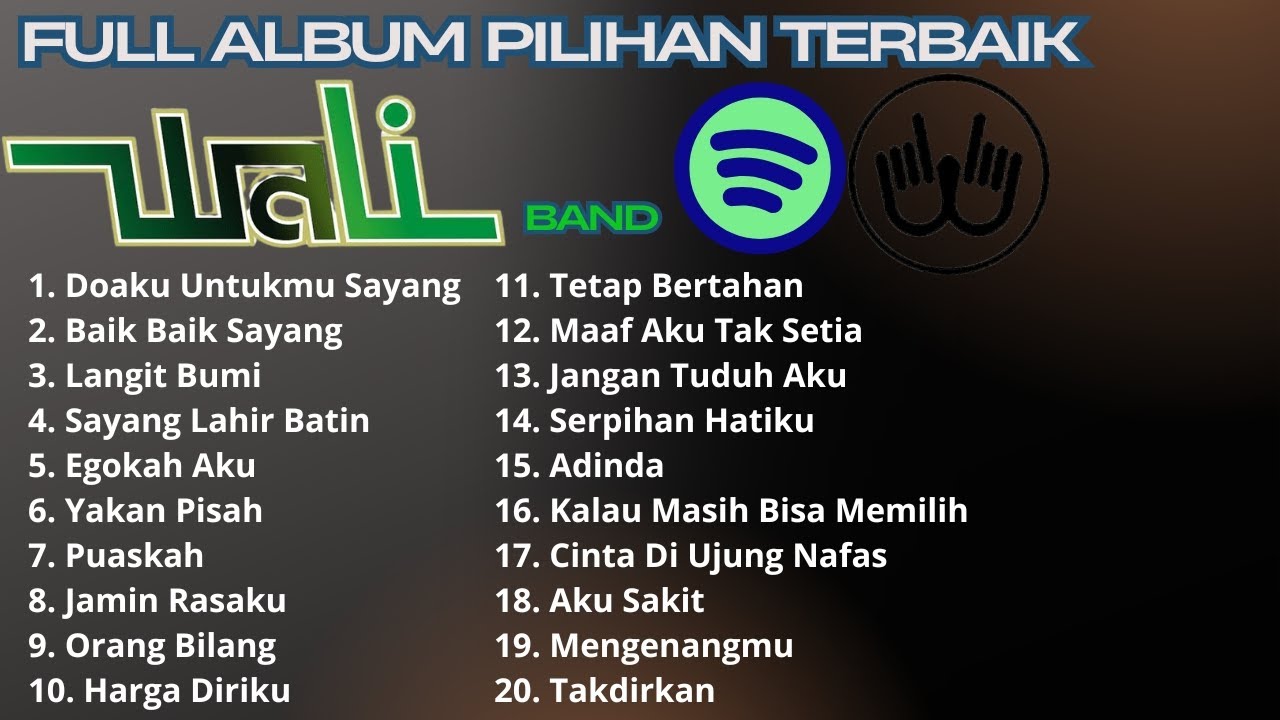 WALI BAND FULL ALBUM | Kumpulan Lagu Terbaik | Lirik Lagu