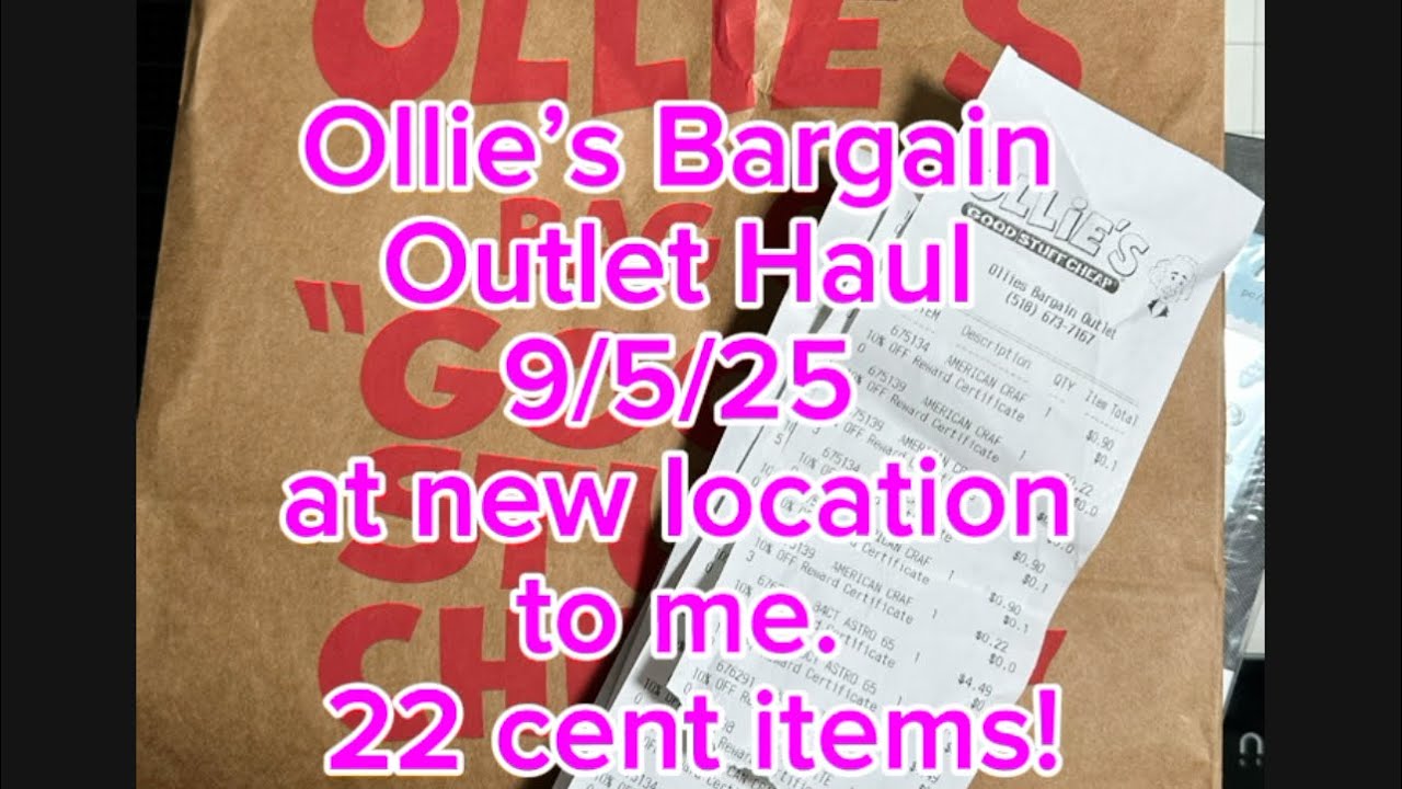Ollie’s 9-5-25 Craft Haul of 22 cent items 