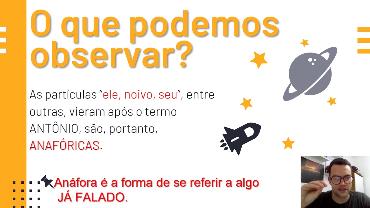 ANÁFORA, CATÁFORA E DÊIXIS