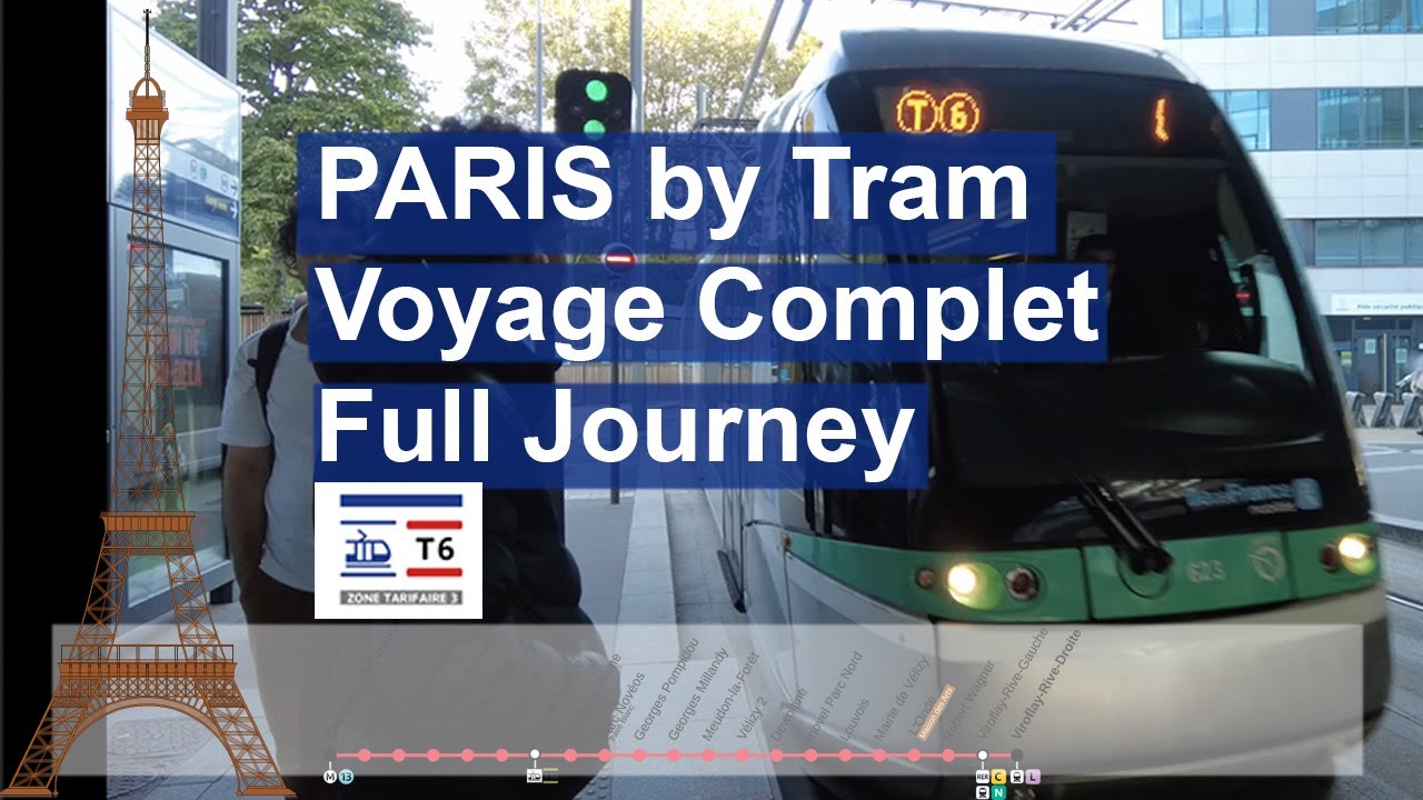Paris Metro Tram Voyage Complet Full Journey T6