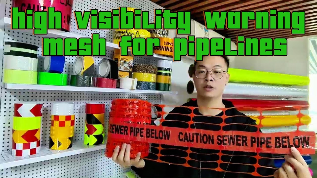 Warning mesh tape for underground utilities,warning mesh for public utility works